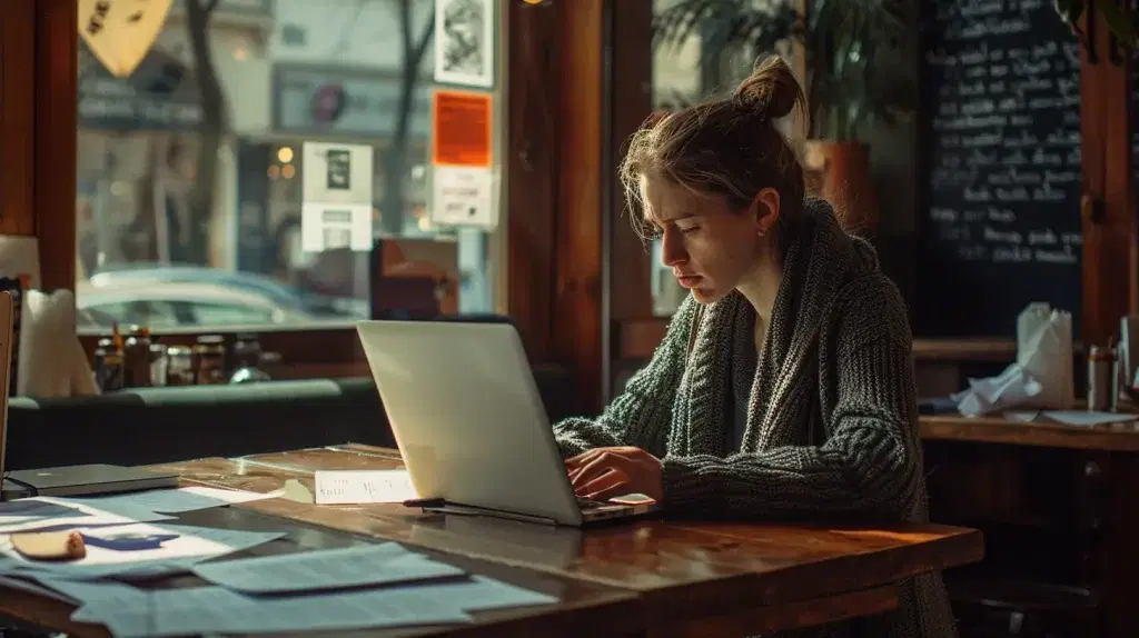 freelancer in germany working on health insurance application